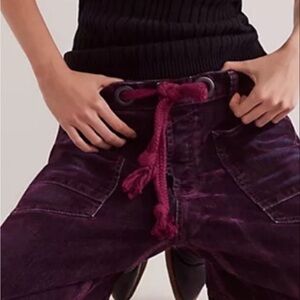 We The Free Moxie flocked velvet jeans